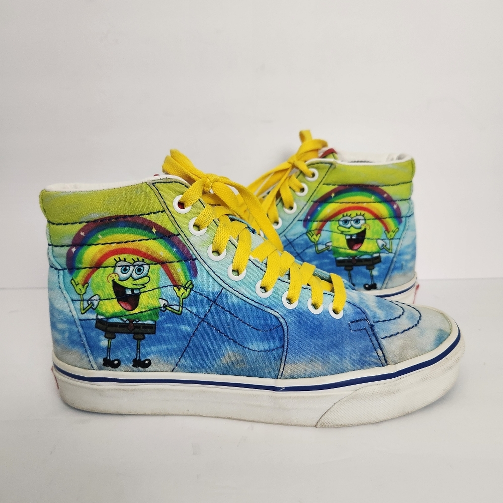 Vans Sk8-Hi 38 DX SpongeBob SquarePants Imaginaaation Women 7 Men 5.5 Sneakers